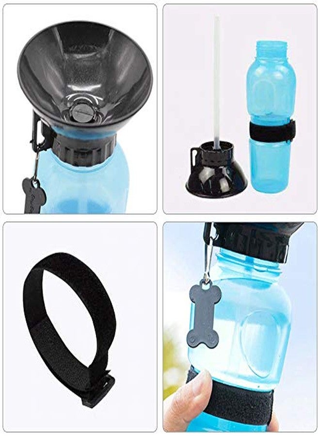 BEUMORO Dog Water Bottle, Leak Proof Portable Dog Water Bottles for Walking, Doggie Puppy Outdoor, Traveling Water Bottle Auto Dog Mug for Pets,18 Oz (Aqua Water Bottle) - Image 2